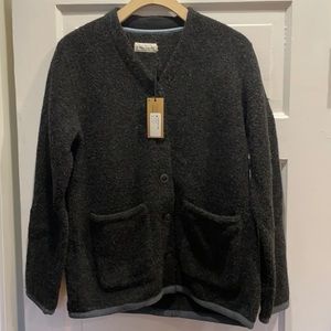 Brand new unique wool cotton chore sweater
